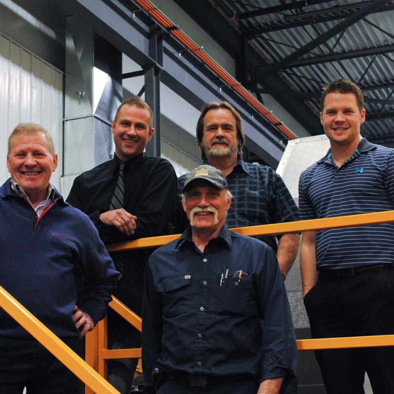 Heating system installation services team